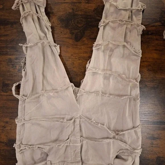 COMPLETELY SOLD OUT Dolls Kill Darker Wavs gray distressed bootcut pants 🕸️⛓️ - Picture 3 of 4